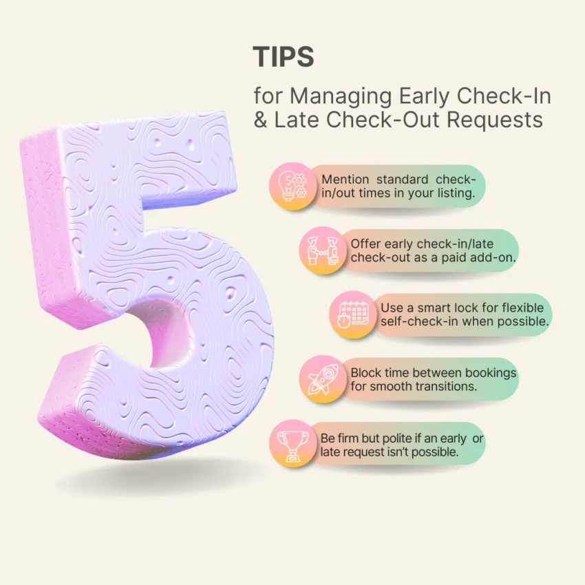 Early Check-In or Late Check-Out Requests