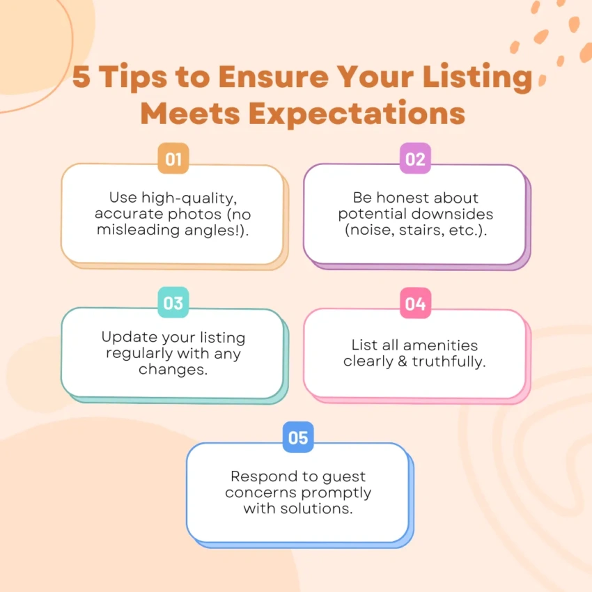 5 Tips to Ensure Your Listing Meets Expectations