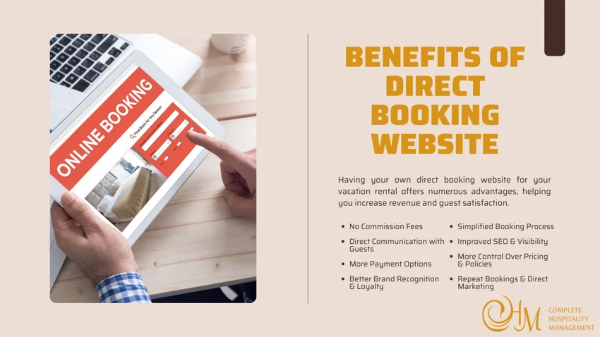 Benefits of direct booking website