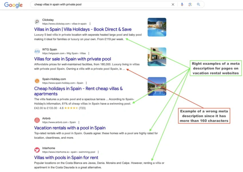 Meta descriptions examples