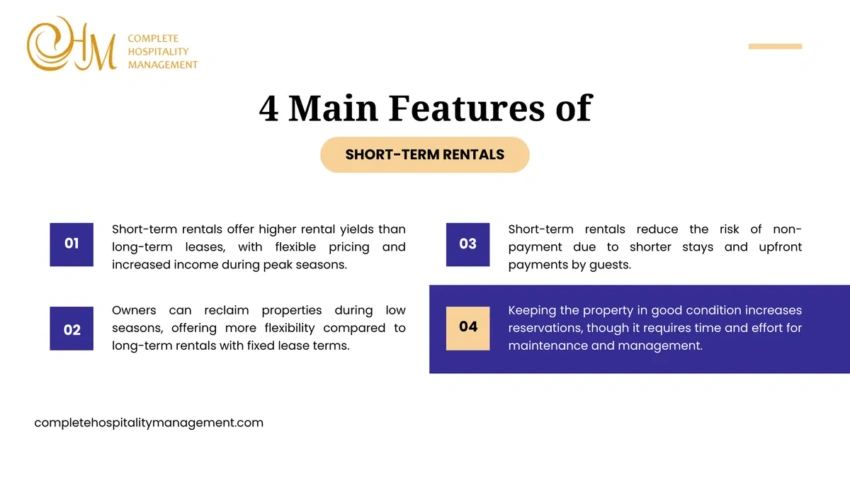 Features of short-term real estate investments