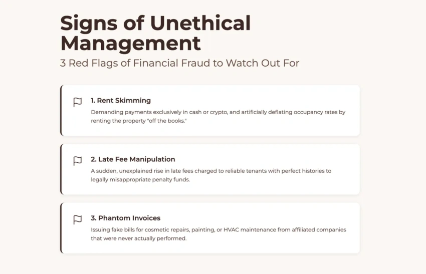 3 red flags of financial fraud and unethical property management signs
