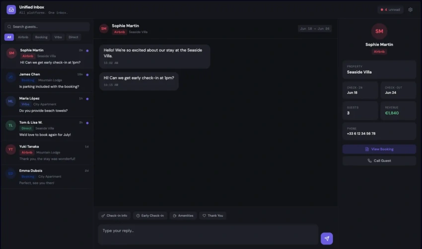Unified Inbox Property Management Software