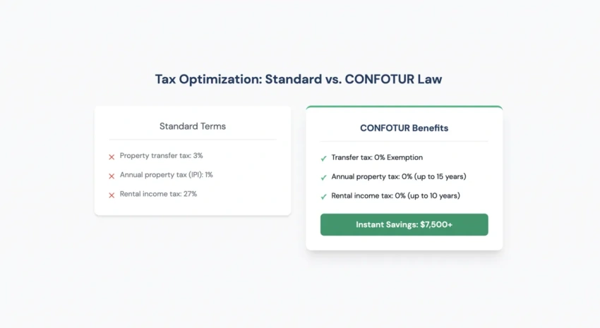 Legally save thousands on taxes when you change your property management company to a team that uses CONFOTUR